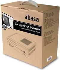 Actual product image Akasa Crypto Vesa Mini-ITX Case incl. 80W power supply unit (Mini-ITX)