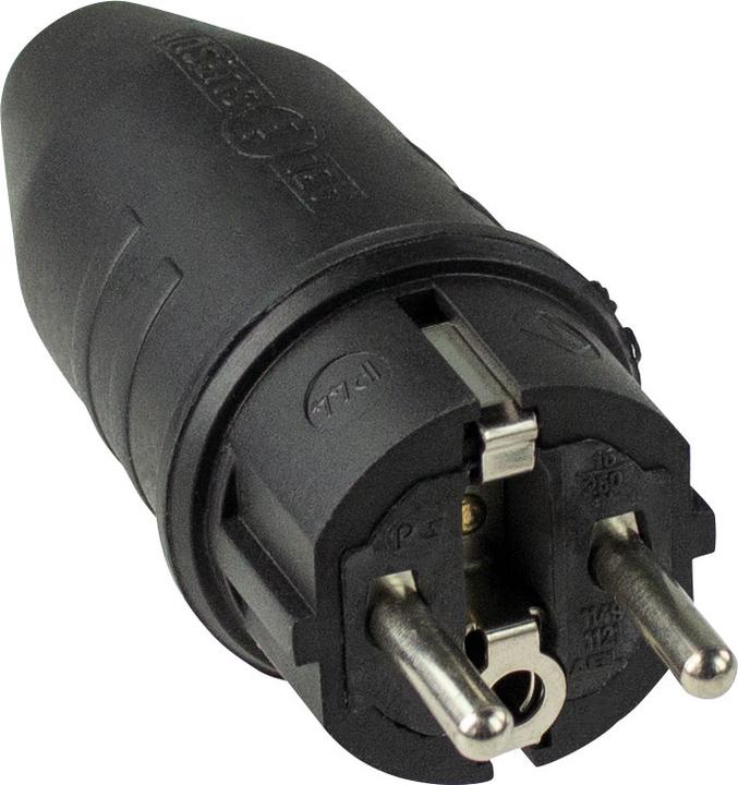 Actual product image As - Schwabe Solid rubber plug (CEE 7/7)