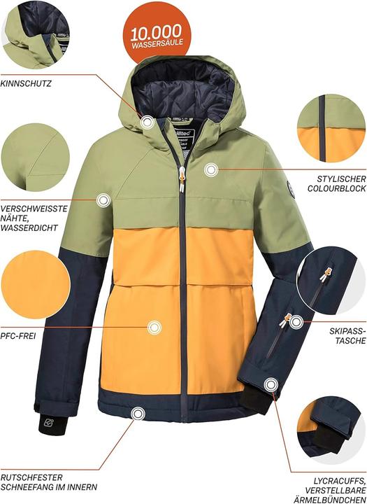 Produktbild Killtec Giacca da Sci per Ragazze con Cappuccio e Paraneve (116)