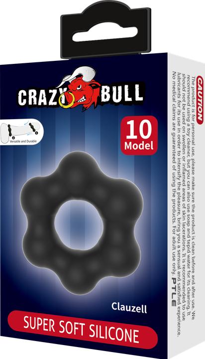 Actual product image Crazy Bull Clauzell - Cock Ring - Modell 10 - Schwarz (2.20 cm)