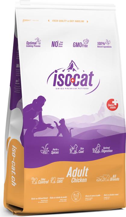 Produktbild Iso-cat Adult Chicken Trockenfutter aus der Schweiz (Adult, 1 Stk., 3000 g)