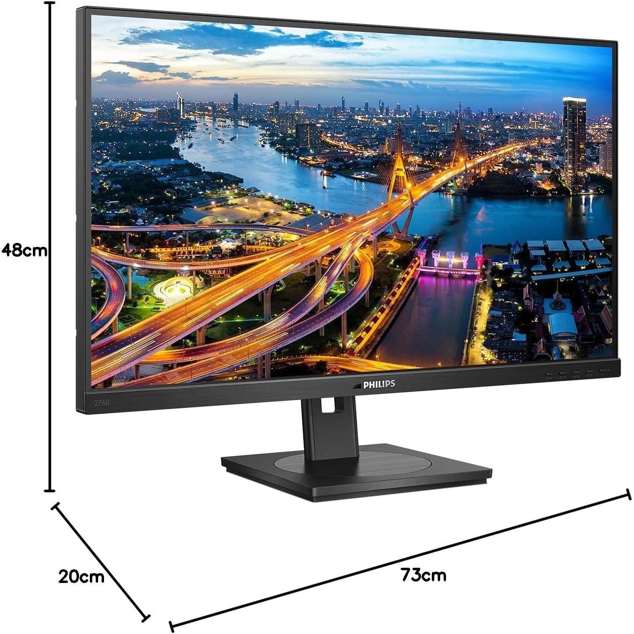 Philips 276B1/00 (2560 x 1440 Pixel, 27"), Monitor, Schwarz