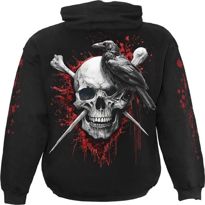 Produktbild Spiral Death Raven Kapuzenpullover (M)