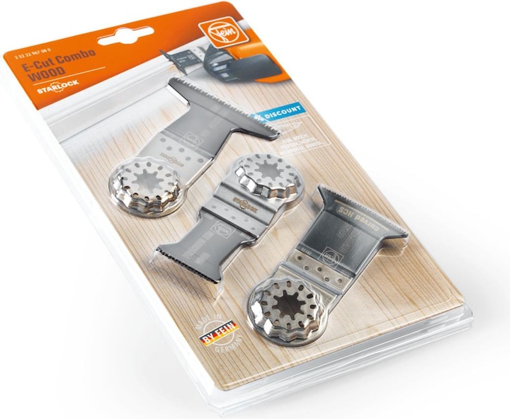Produktbild Fein Tauchsägeblatt E-Cut Combo Starlock Wood, 3-teilig
