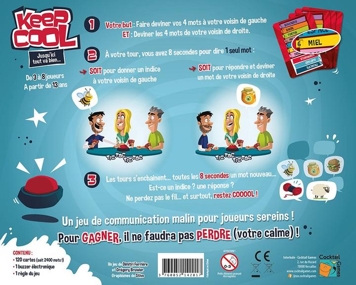 Image du produit Cocktail games KEEP COOL (FR) (Jeu de cartes, Français)