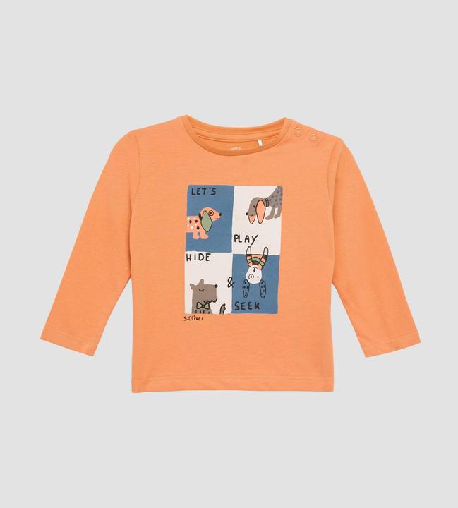 S.Oliver T-Shirt Baumwollshirt mit Frontprint (92)