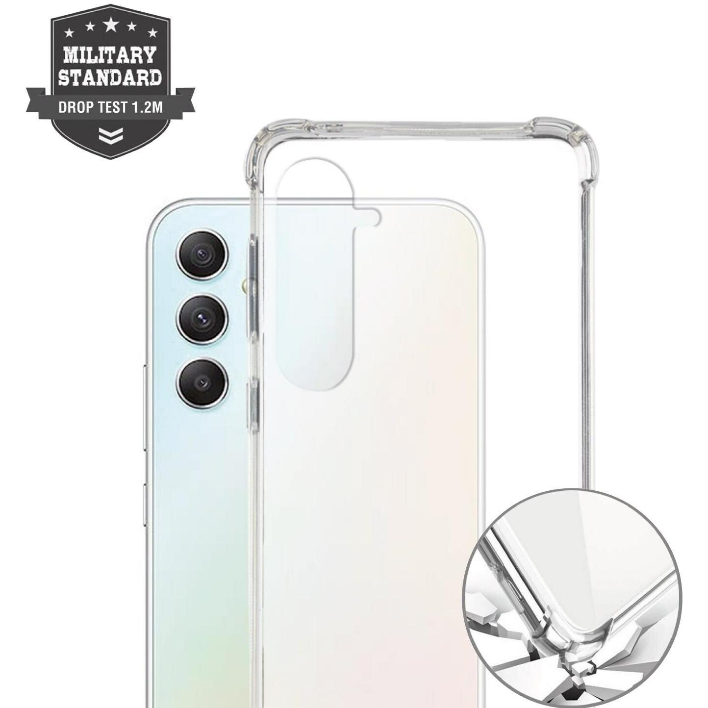 4smarts Hybrid Case Ibiza (Samsung Galaxy A55), Smartphone Hülle, Transparent