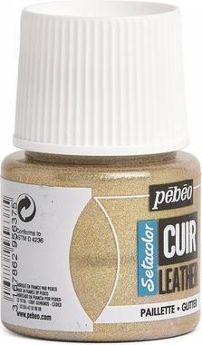 Produktbild Pebeo SetaCuir Lederfarben (Goldglitter, 45 ml)