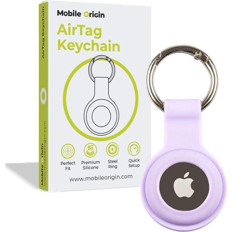 Mobile Origin AirTag KeyChain viola, Accessori per tracker, Viola