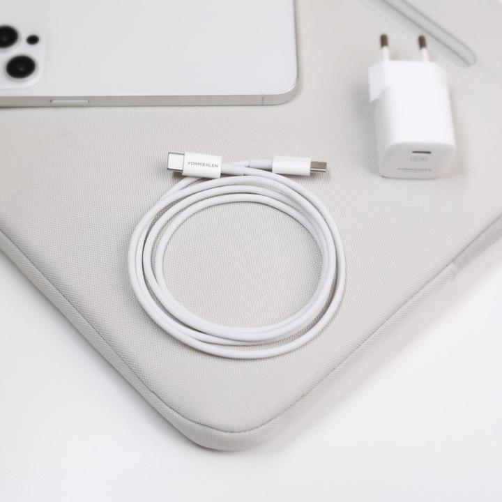 Produktbild Vonmählen USB-C to USB-C Cable 60W - 1m, White (1 m, USB 2.0, 60 W)