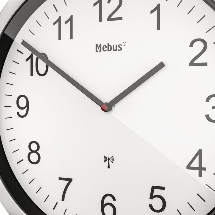 Actual product image Mebus 19809 Radio-controlled wall clock (25 cm)