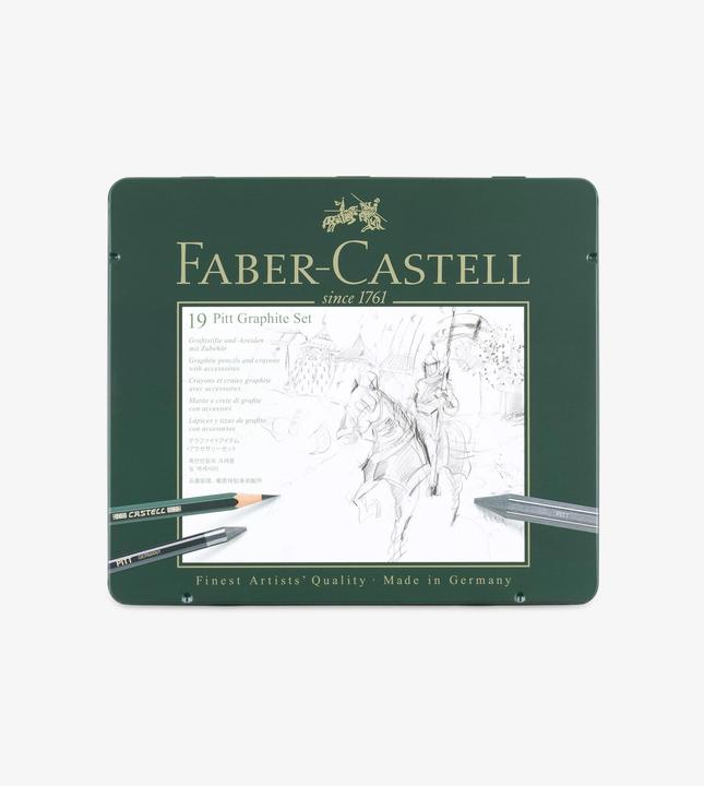 Actual product image Faber-Castell Pitt Graphite Set (2 mm, B, 19x)