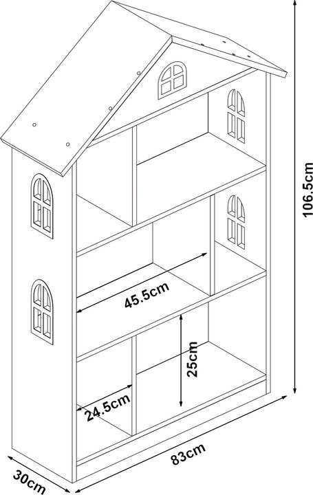Produktbild En.Casa Stryn (83 x 30 x 106.50 cm)