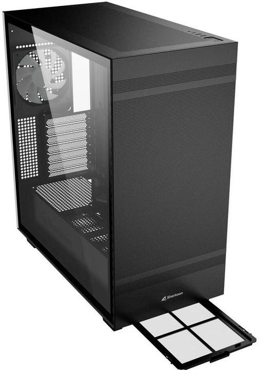 Actual product image Sharkoon Rebel C50 Black RGB ATX (ATX, mATX, Mini-ITX)