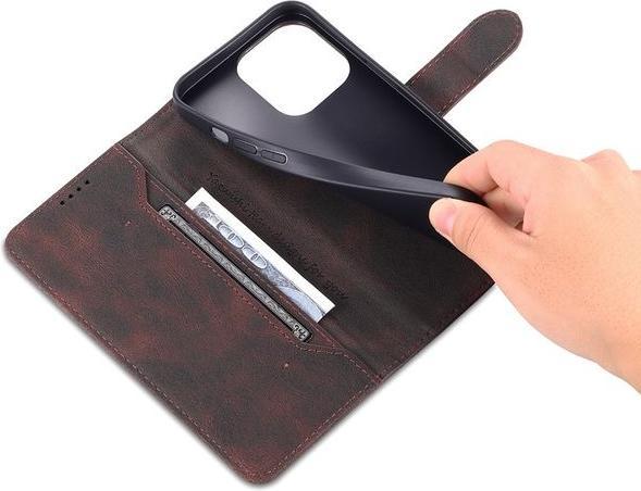Produktbild MU Classic Retro Leder Bookcover Hülle (Apple iPhone 13 Pro Max)