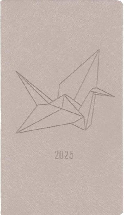Simplex Ladytimer agenda de poche 2025 40523.25 1W/2S gris clair ML 8.3x15.4cm (8,7 x 15,3 cm, Allemand)