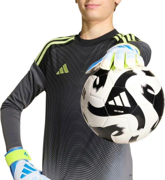 Actual product image Adidas Predator Training Kids' Goalkeeper Gloves White, Yellow, and Blue KA7793 (5)