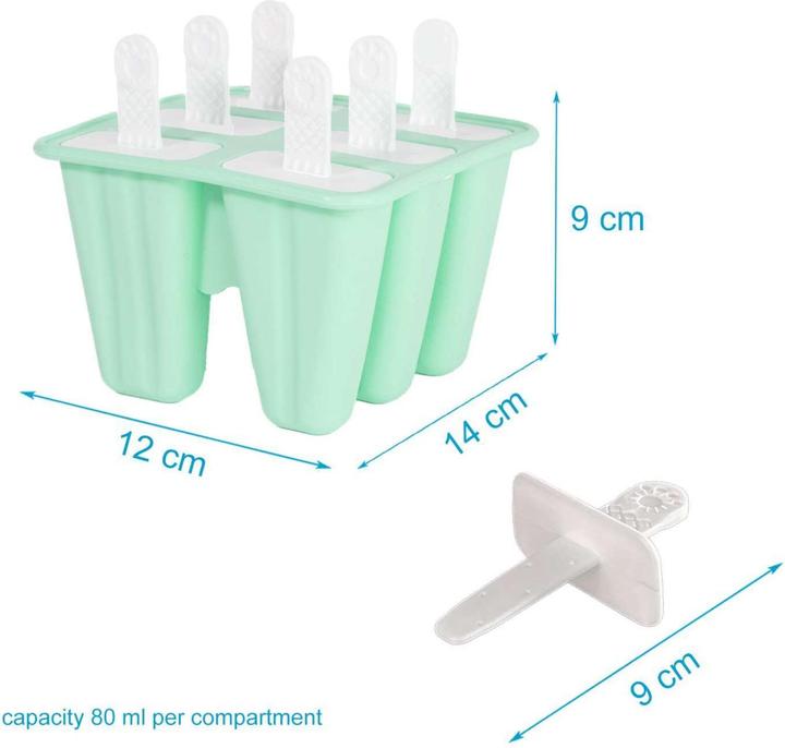 Actual product image Intirilife Silicone ice mould with 6 cavities