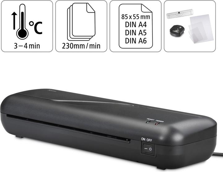 Produktbild Hama Laminator Basic 4in1-Set DIN A4/230 (125 µm, A4, A6, A5)