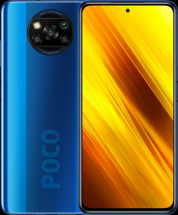 Xiaomi Poco X3 (128 GB, Cobalt Blue, 6.67", Hybrid Dual SIM, 64 Mpx, 4G)