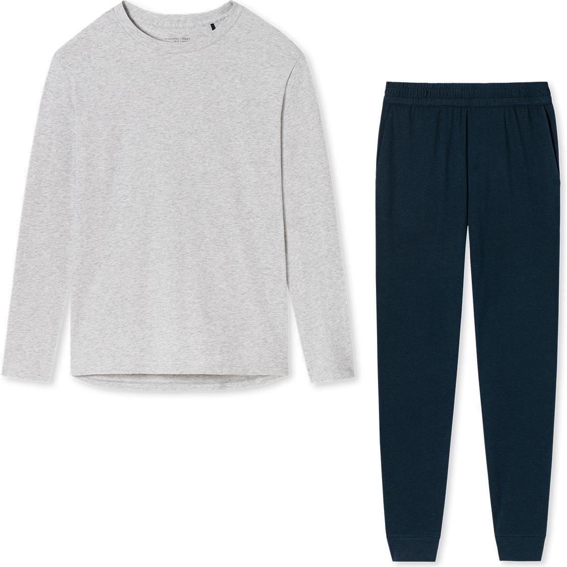 Thumbnail - Schiesser, Damen, Pyjama, Organic Cotton Schlafanzug, Blau, (38)