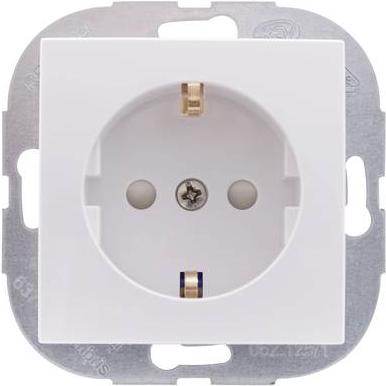 Actual product image REV Insert socket outlet Studio White 0208020100