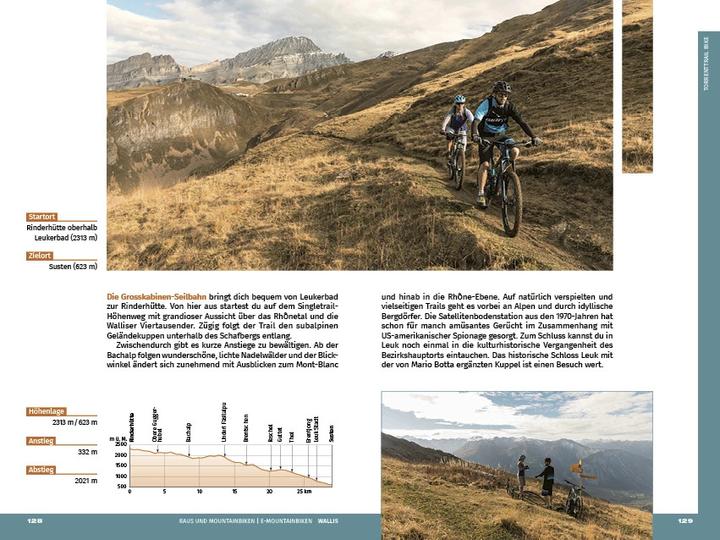 Actual product image Wallis Raus und Mountainbiken | E-Mountainbiken (German, Hallwag Kümmerly+Frey AG, 2022)