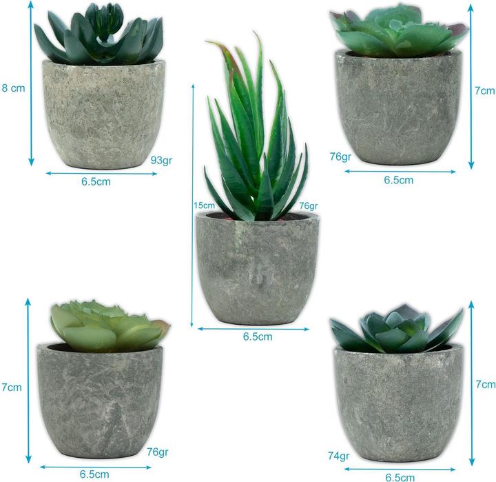 Actual product image Intirilife Artificial plant set (15 cm)