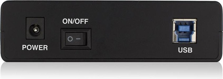 Actual product image 3.5" SATA hard drive enclosure, screwless, USB 3.2 Gen1 (3.5")