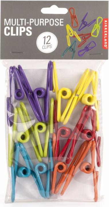 Produktbild Kikkerland Multi-purpose Clips (6x)