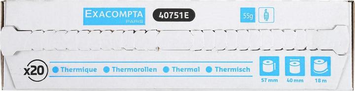 Actual product image Exacompta Receipt Rolls therm 57x40mm-18m(box20)