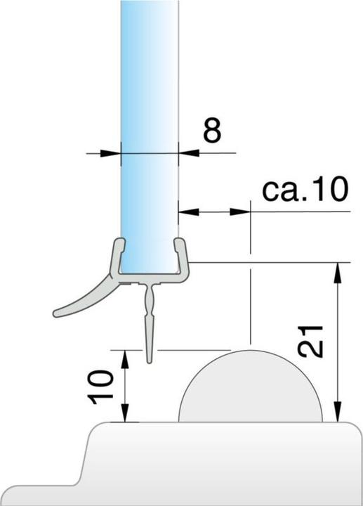 Actual product image Pauli+Sohn Shower door seals