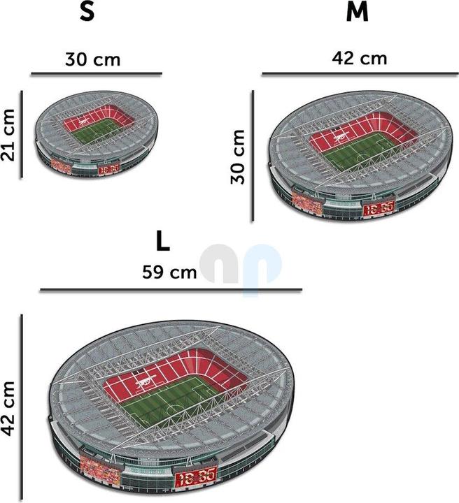 Produktbild Iconic Arsenal FC - Emirates Stadium - Holz Puzzle Grösse S (150 Teile) (150 Teile)