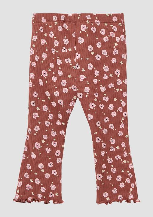 S.Oliver Leggins Elastische Leggings aus Rippware mit Flared Leg (86)