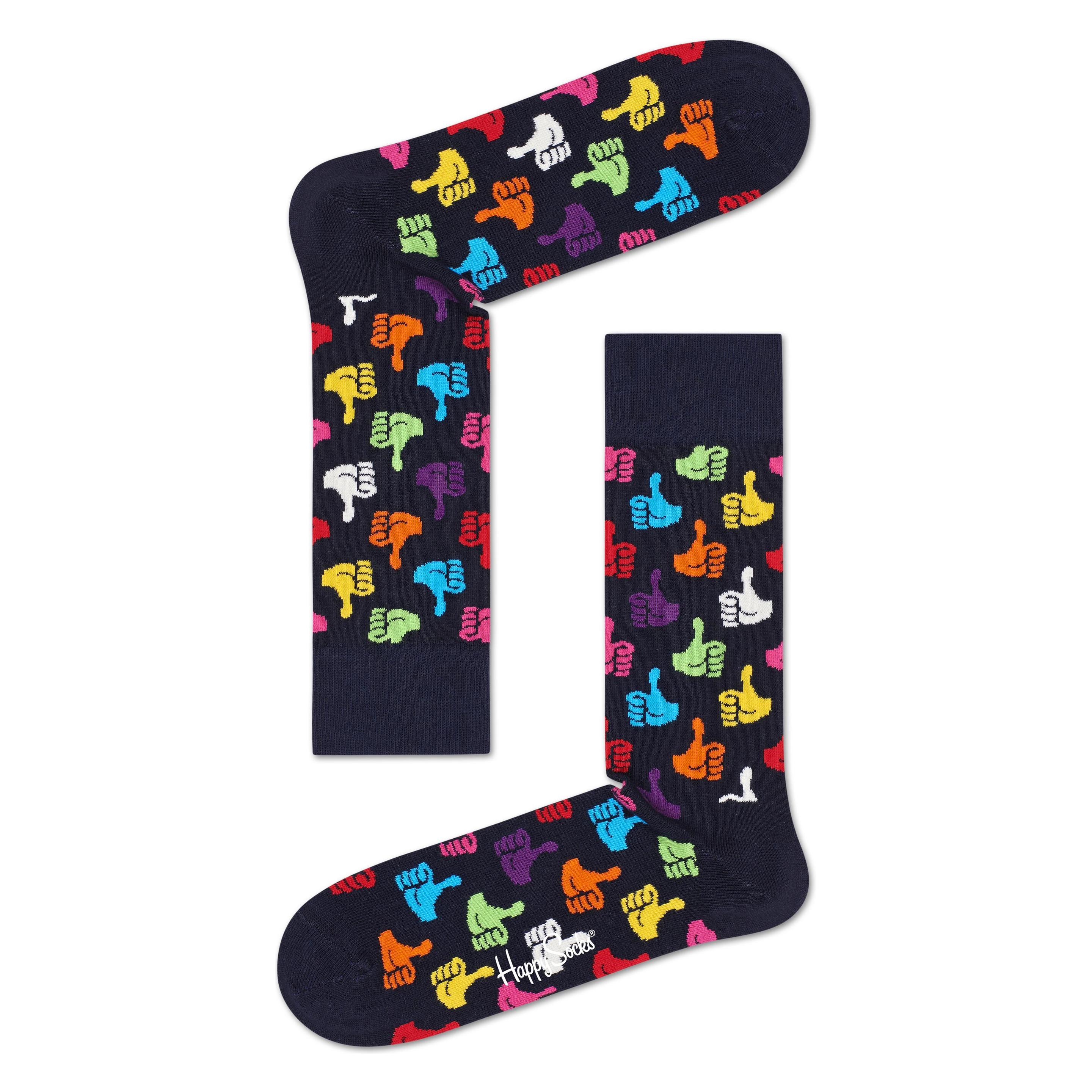 Happy Socks, Unisex, Socken, Thumbs Up, Mehrfarbig, (Einzelpack, 41 - 46)
