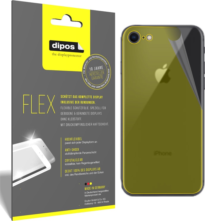 Produktbild Dipos Displayschutzfolie Full-Cover 3D (2 Stück, Apple iPhone SE (2nd Gen), Apple iPhone SE (3rd Gen))