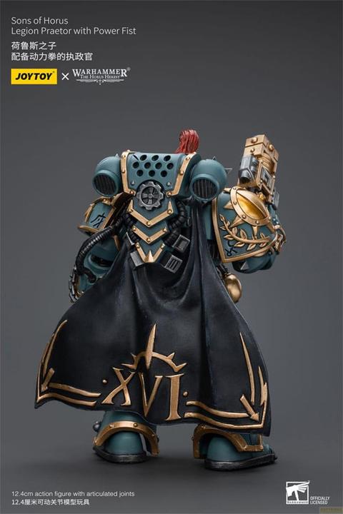 Actual product image Joy Toy Warhammer The Horus Heresy Action Figure 1/18 Legion Praetor With Power Fist 12 cm