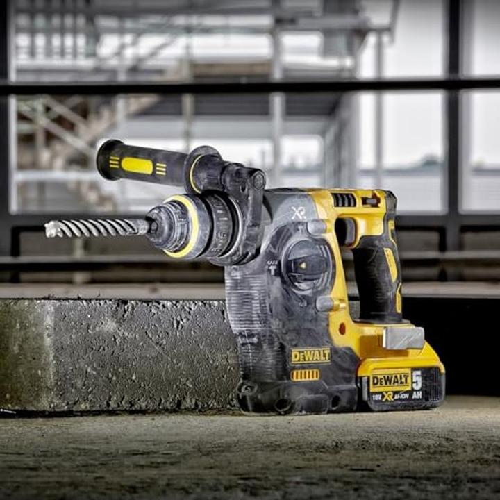 Produktbild DeWalt SDS-PLUS BOHRHAMMER 18V 2,1J 2 x 5,0Ah XR LI-ION KURZHAMMER TSTAK DCH273P2T (Akkubetrieb)