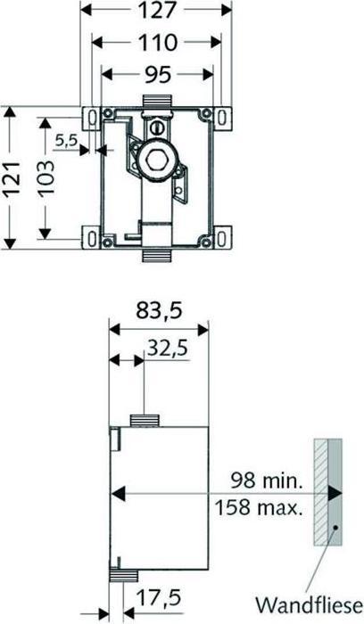 Produktbild Schell urinal drain valve Compact II 1/2 "(011930099)