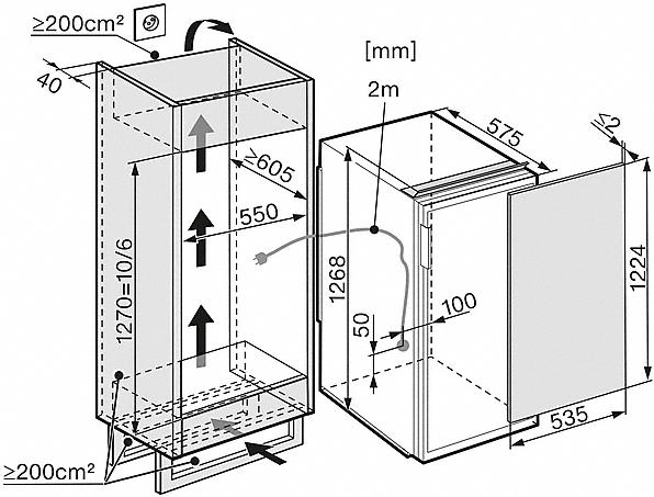 Produktbild Miele K 34543-55 EF Re (222 l)