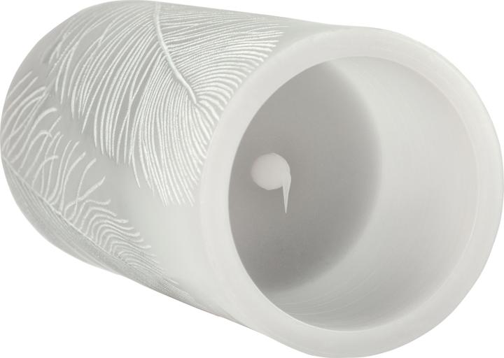 Productafbeelding Pauleen LED Kaarsenset Cosy Feather Ø 7,6 cm, Set van 2, Grijs (2 x)