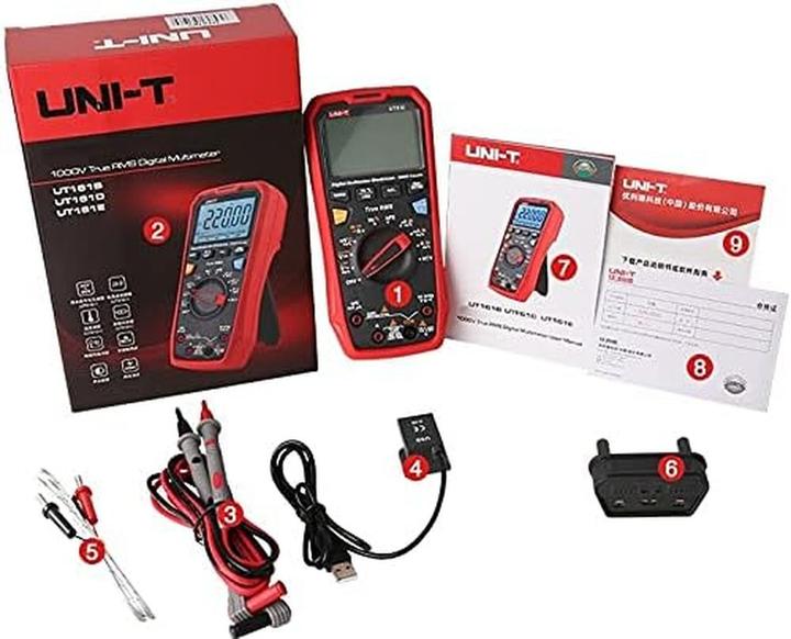 Produktbild Uni-T UT 161D - Multimeter digital 6000 Counts USB Temperatur