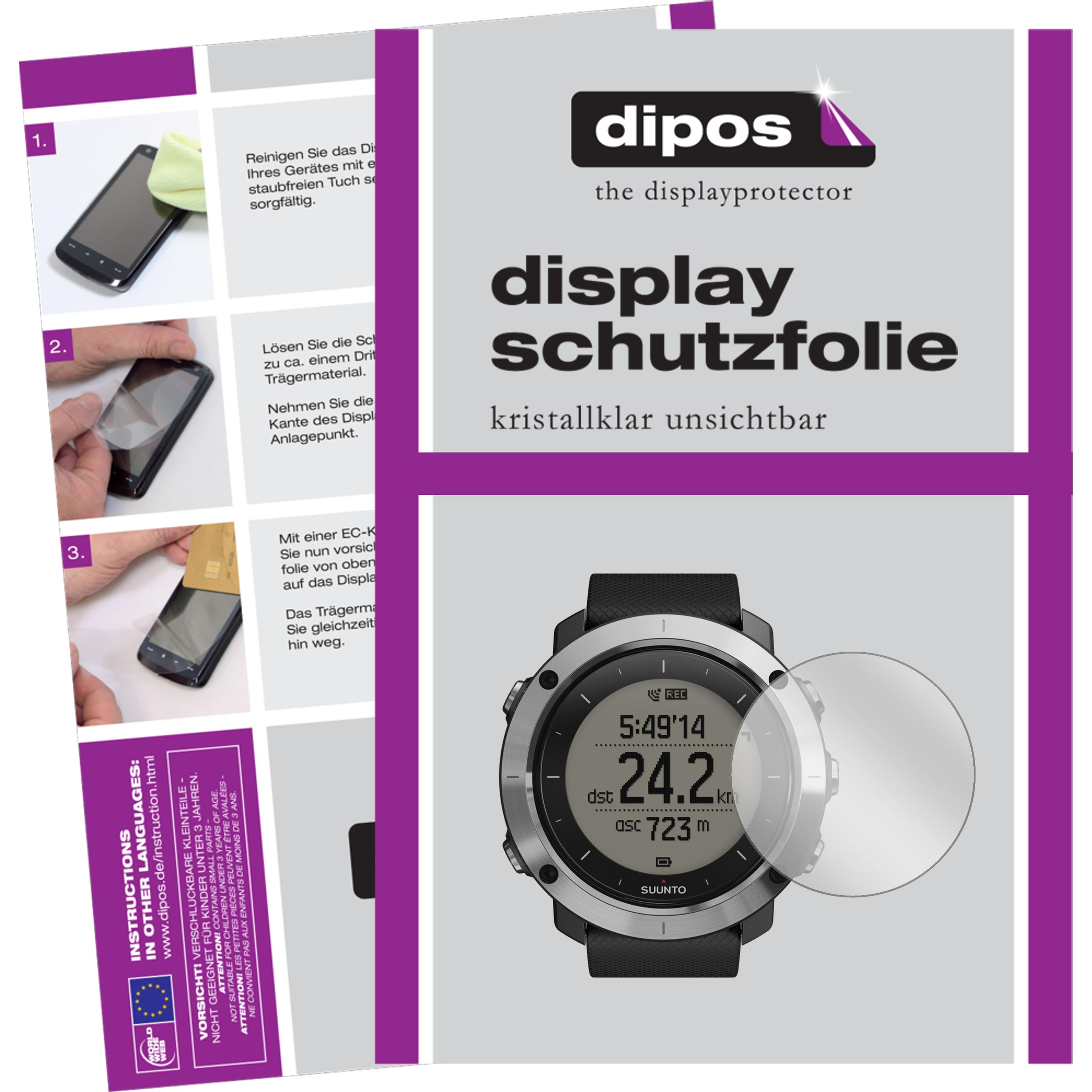 Dipos Displayschutzfolie Crystalclear, Smartwatch Schutzfolie, Transparent