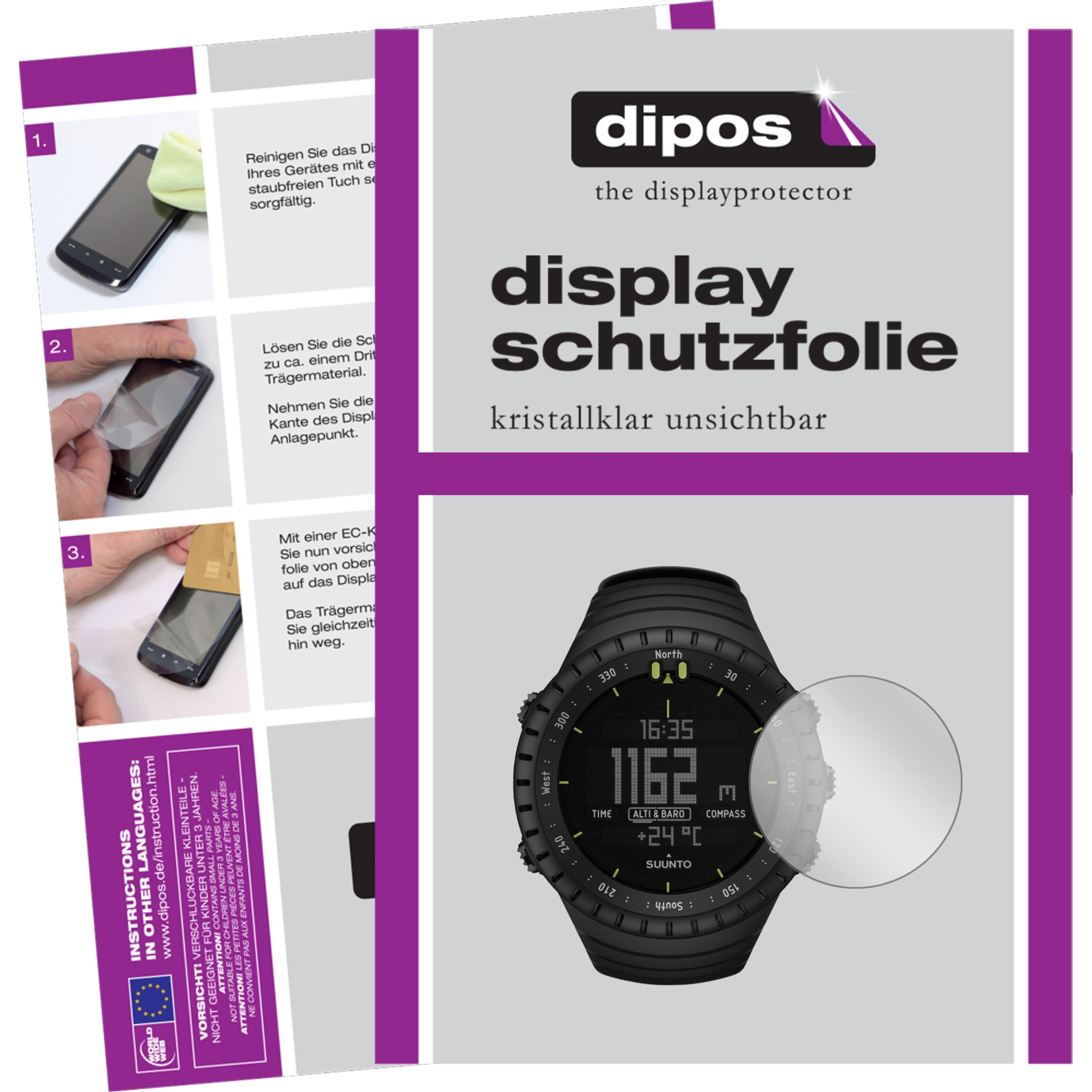 Dipos Displayschutzfolie Crystalclear, Smartwatch Schutzfolie, Transparent