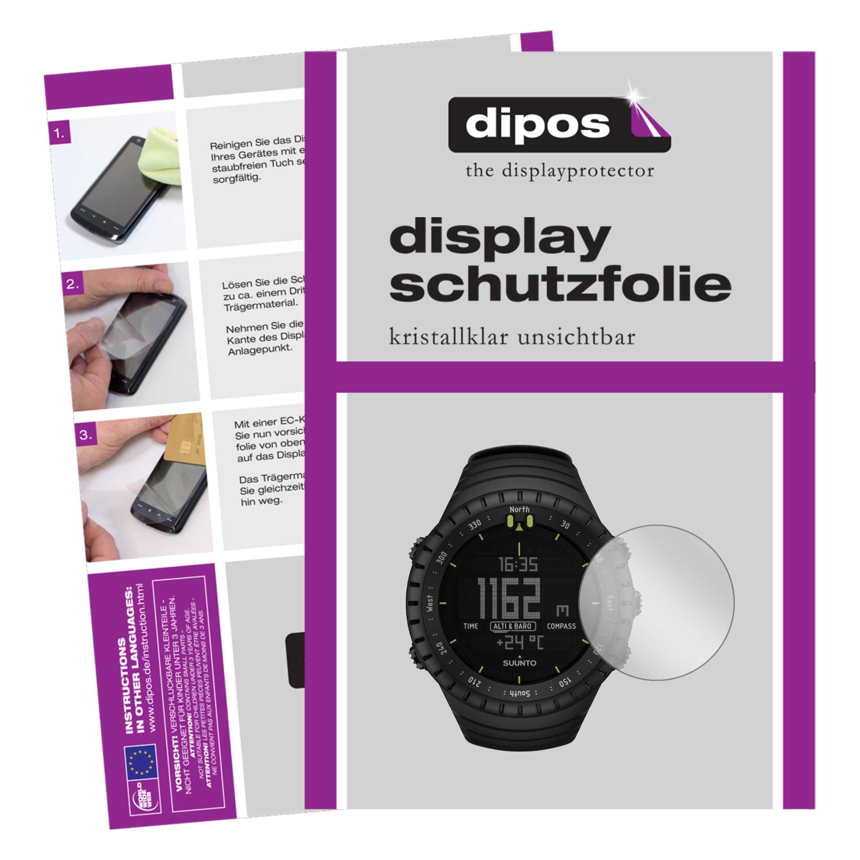 Dipos Pellicola Protettiva Antiriflesso Per Garmin Vivoactive 4s (40mm) – 2 Pezzi – Made In Germany