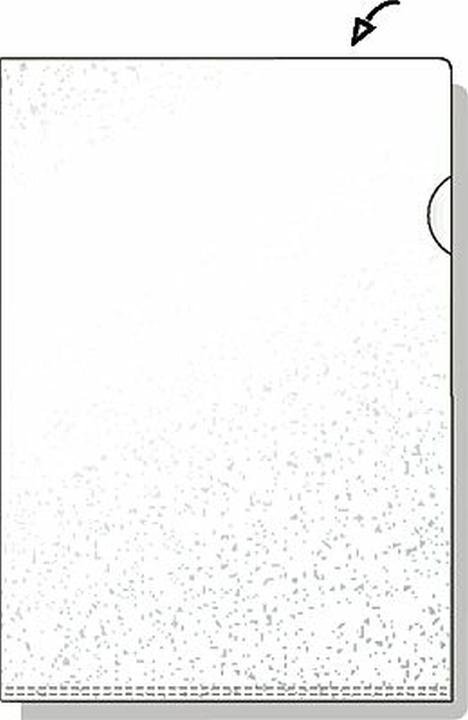 Rexel HETZEL Sichthülle Standard, A4, PP, genarbt, 0,11 mm oben und seitlich offen, mit Daumenaussparung (A4, 1x)