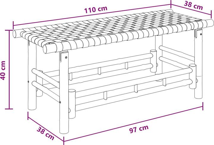 Produktbild vidaXL Gartenbank