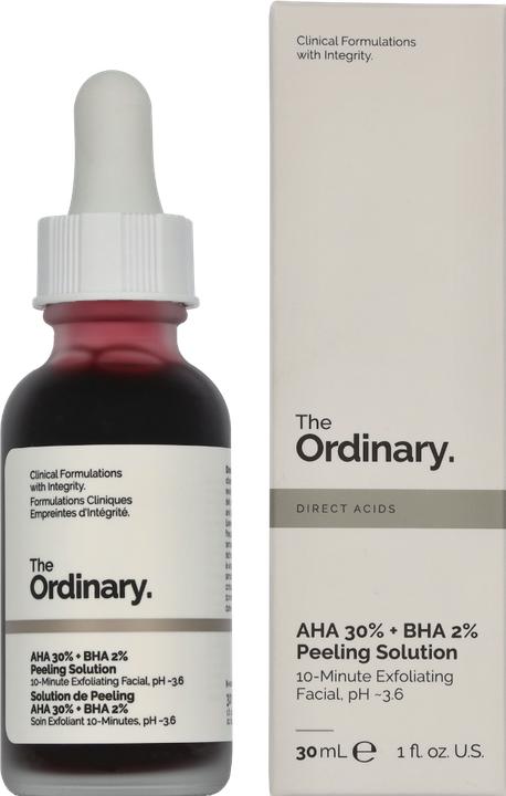 Image du produit The Ordinary AHA 30% + BHA 2% Solution exfoliante (Exfoliant nettoyant, 30 ml)