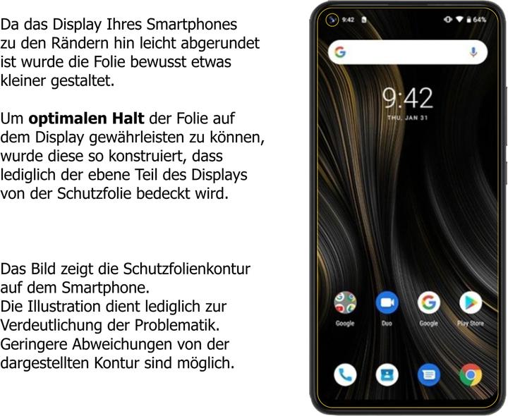 Actual product image Dipos Screen Protector Crystalclear (Umidigi Power 3)