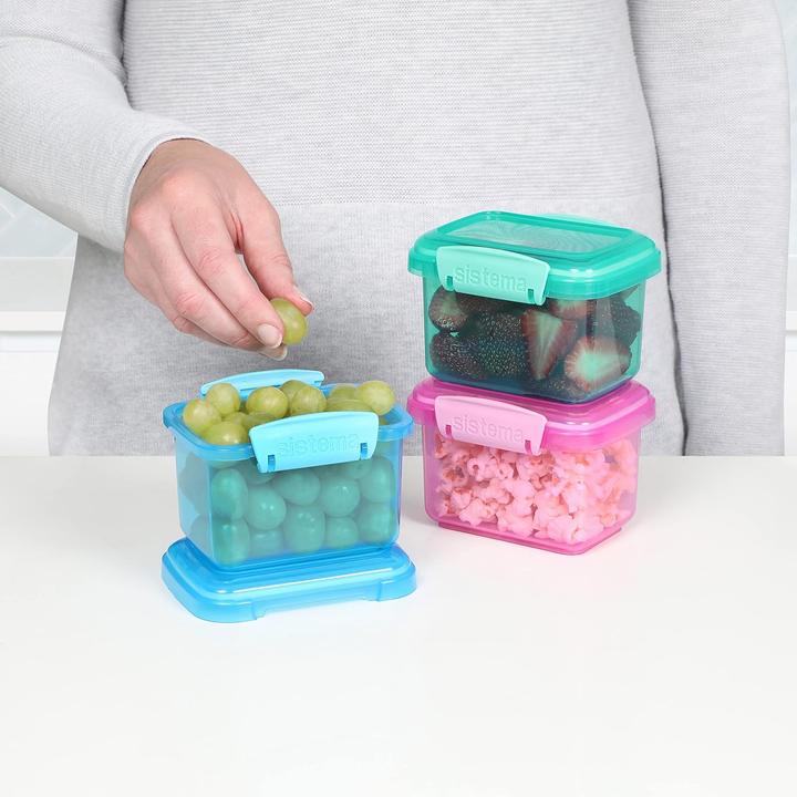 Actual product image Sistema Pack 400ml x 3 Lunch Coloured